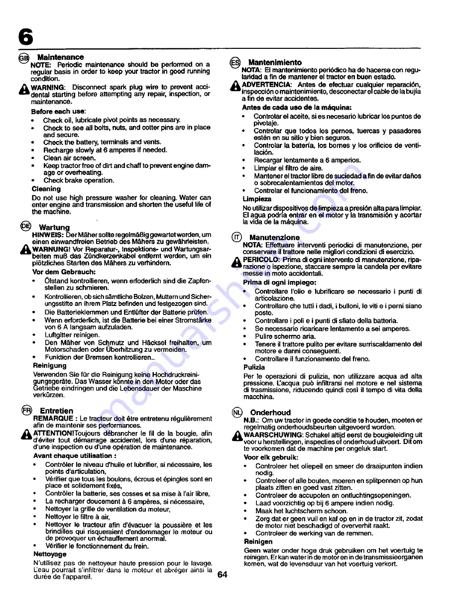 Craftsman 27712 Instruction Manual Download Page 64