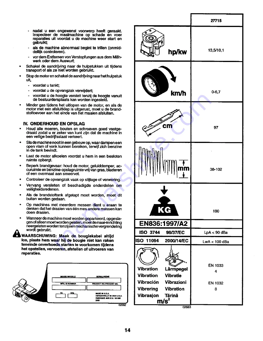 Craftsman 277152 Instruction Manual Download Page 14