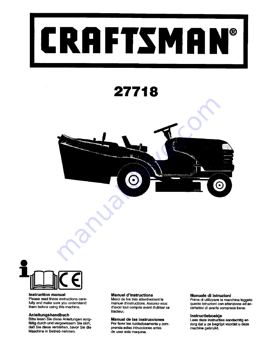 Craftsman 27718 Instruction Manual Download Page 1