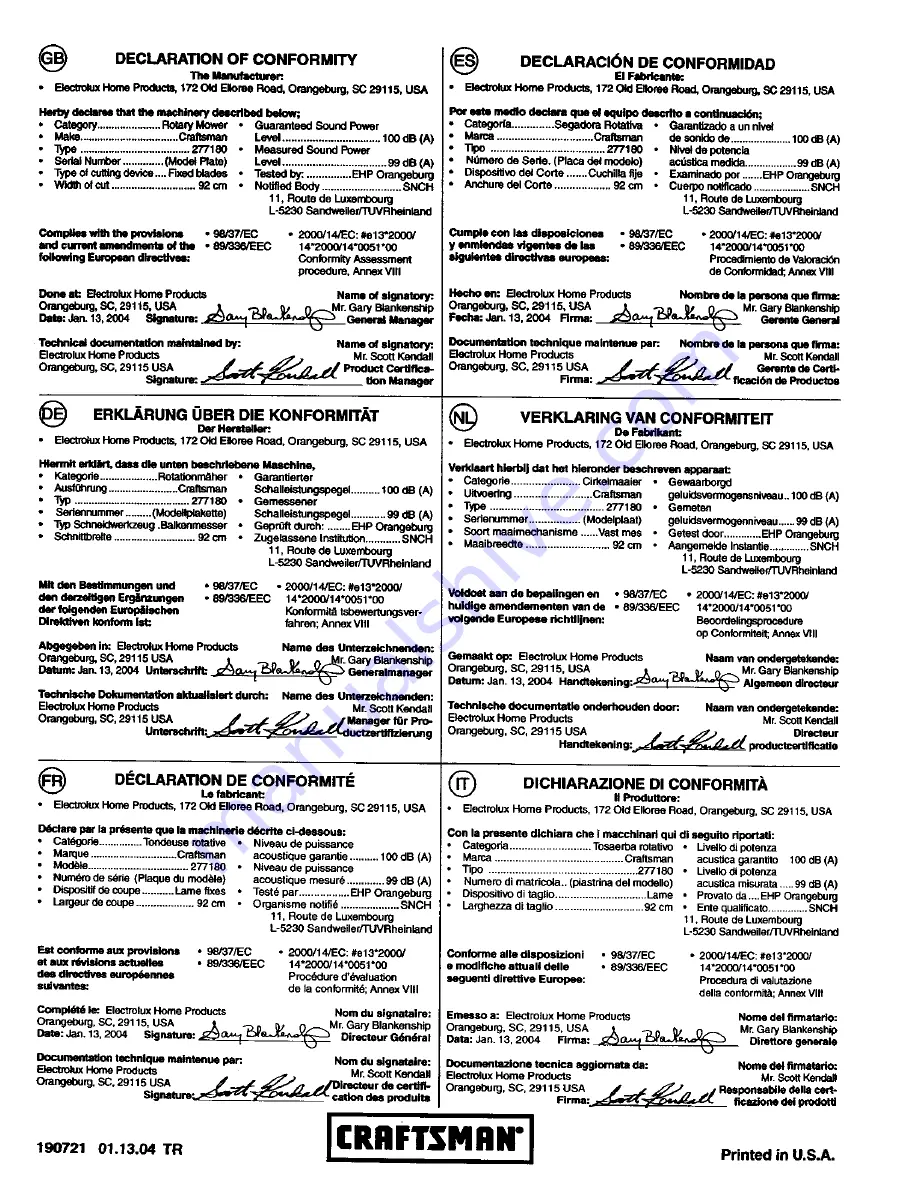 Craftsman 27718 Instruction Manual Download Page 88