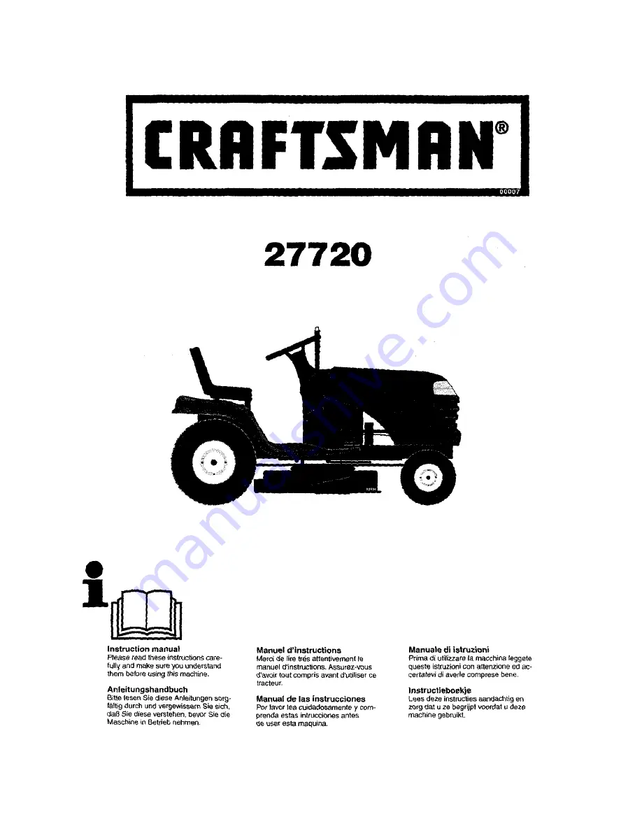 Craftsman 27720 Скачать руководство пользователя страница 1