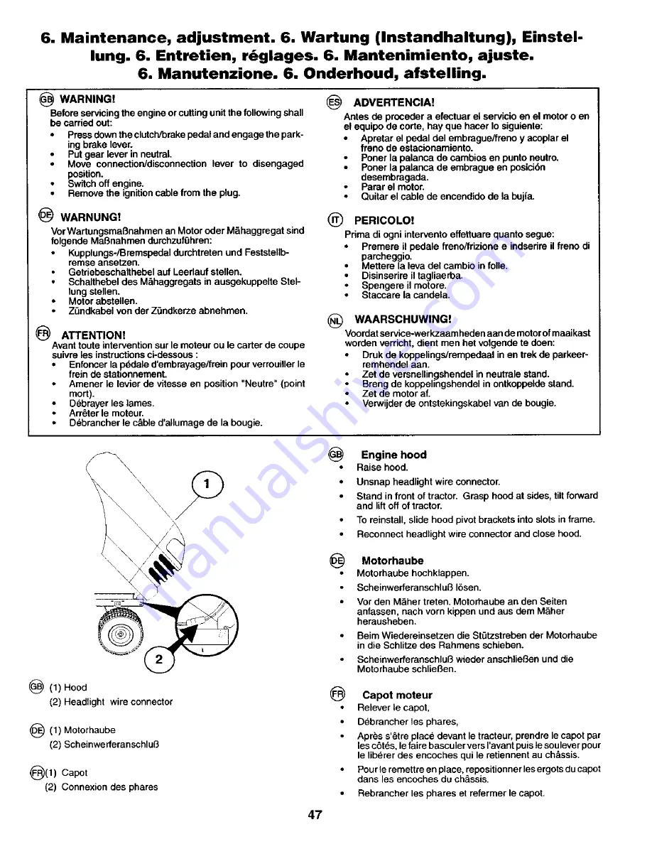 Craftsman 27720 Instruction Manual Download Page 47