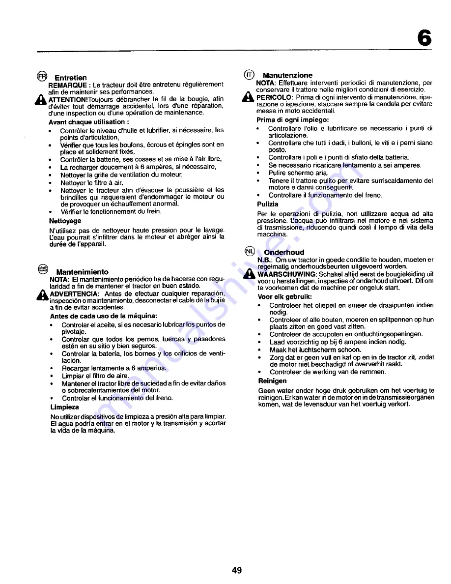 Craftsman 27722 Instruction Manual Download Page 49