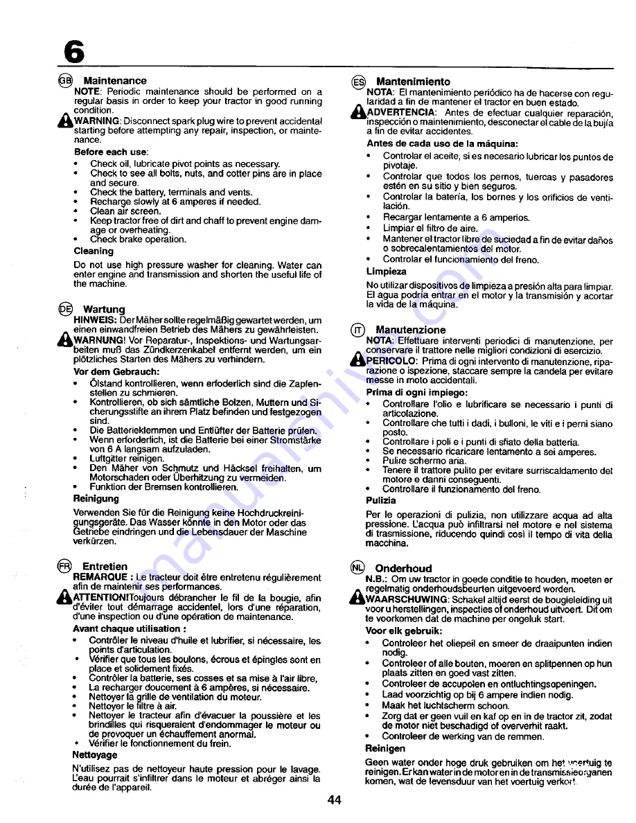 Craftsman 27723 Instruction Manual Download Page 44