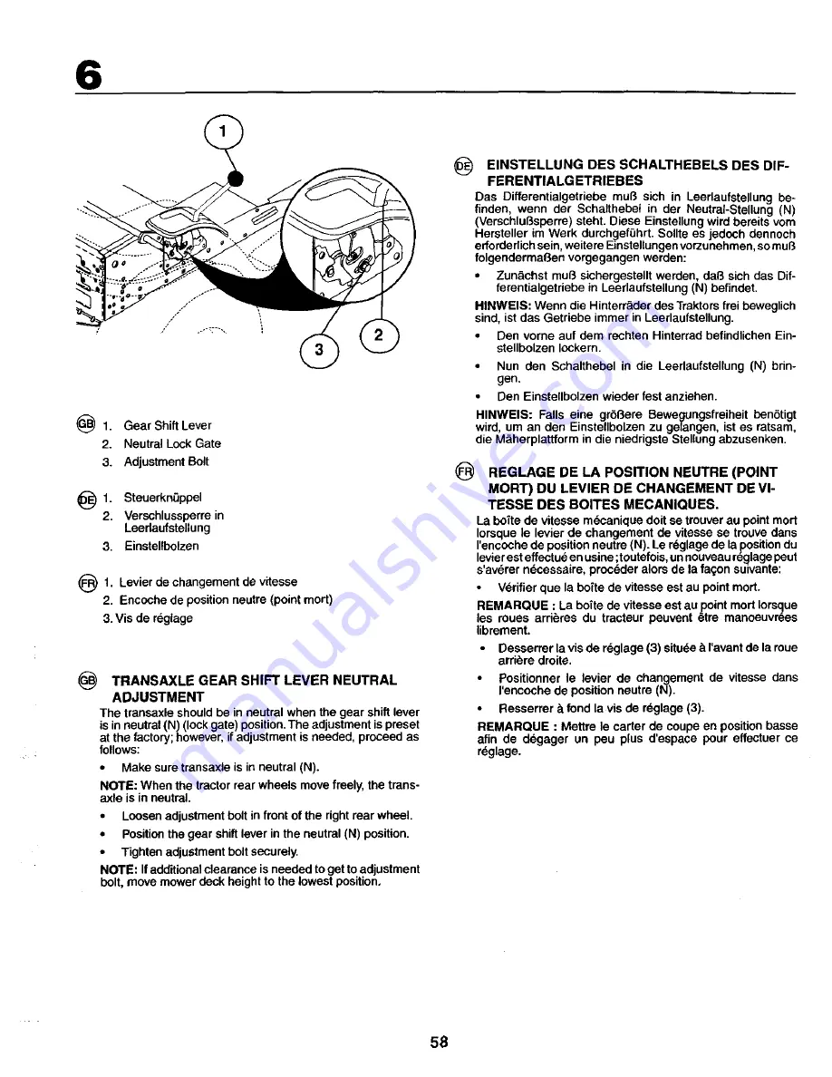 Craftsman 27723 Instruction Manual Download Page 58