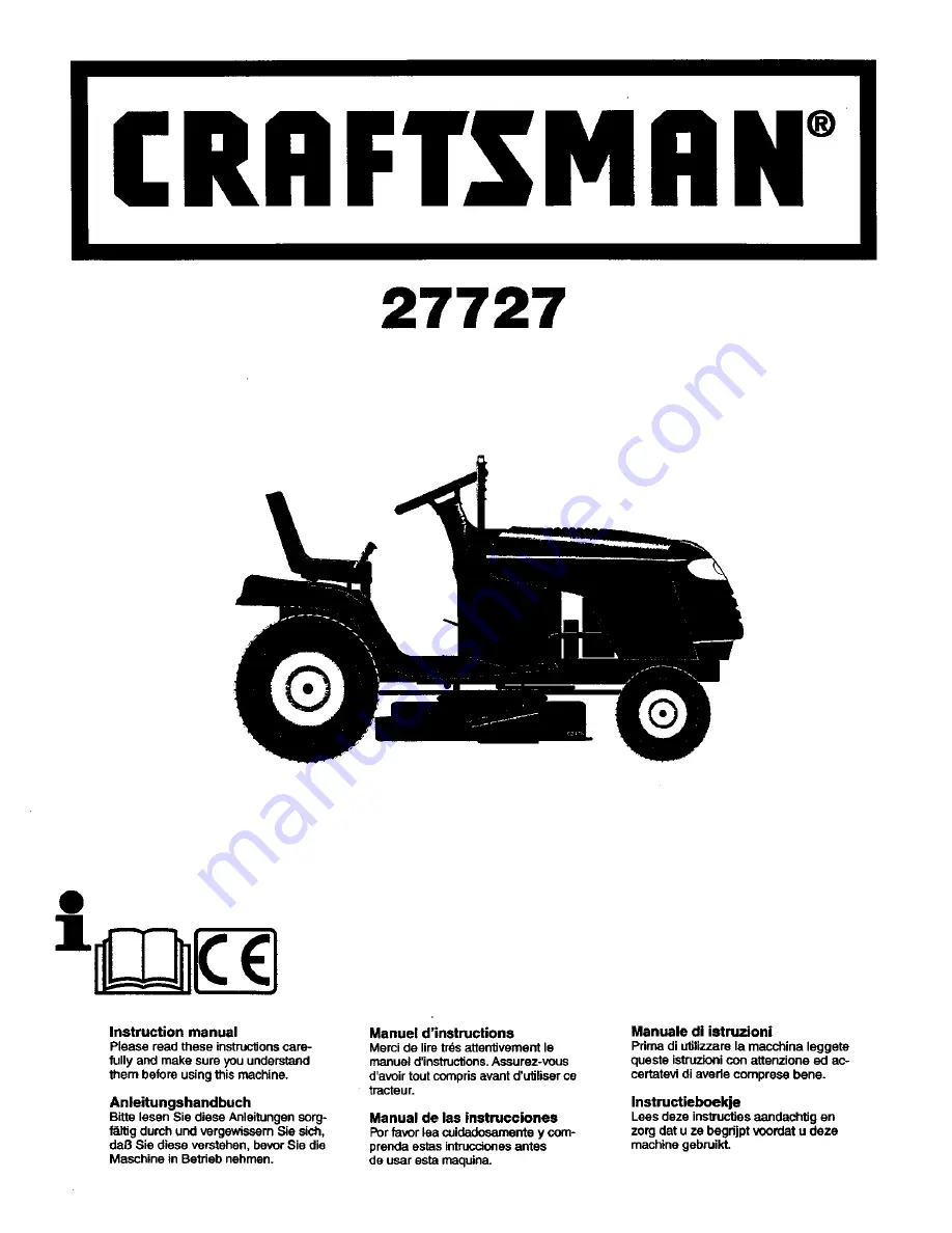 Craftsman 27727 Скачать руководство пользователя страница 1