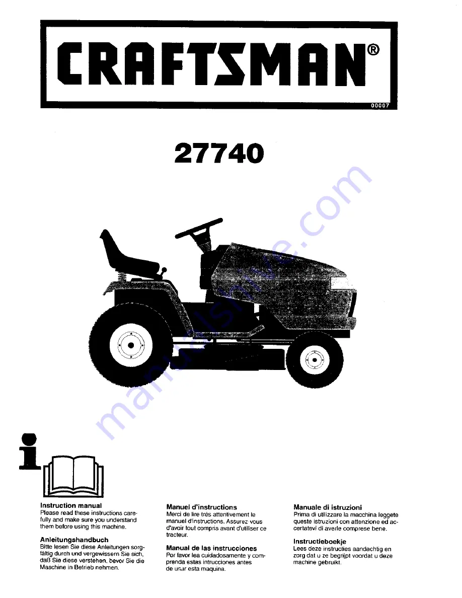 Craftsman 27740 Скачать руководство пользователя страница 1