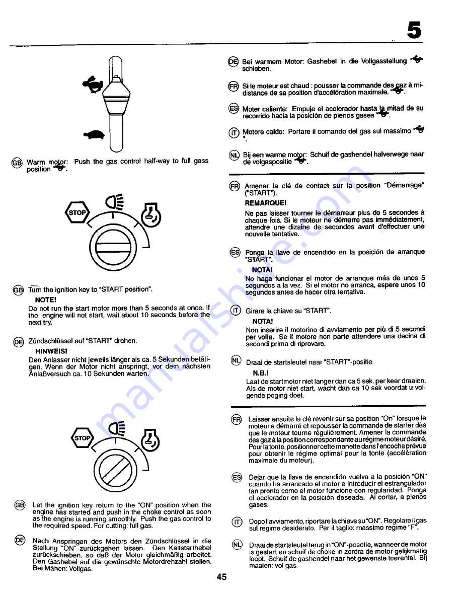 Craftsman 27740 Instruction Manual Download Page 45