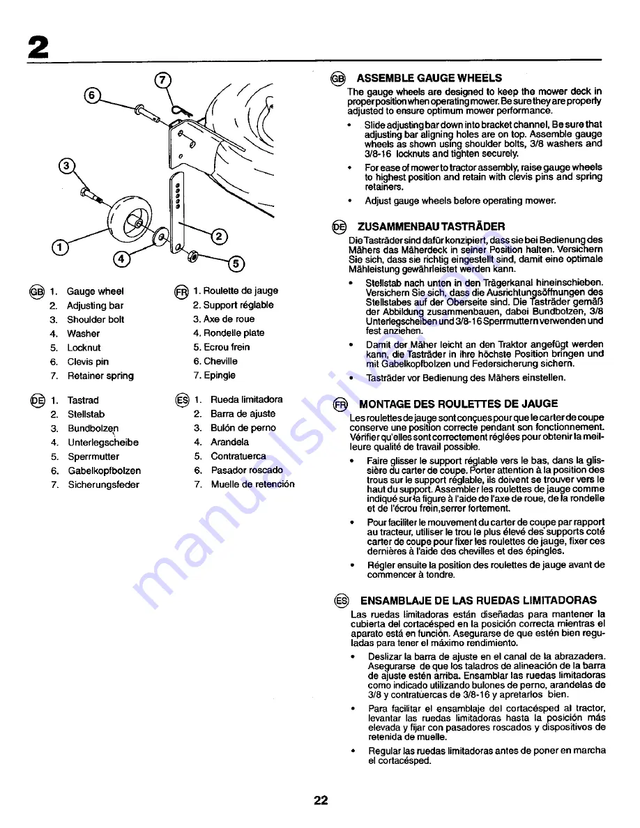 Craftsman 27748 Instruction Manual Download Page 22