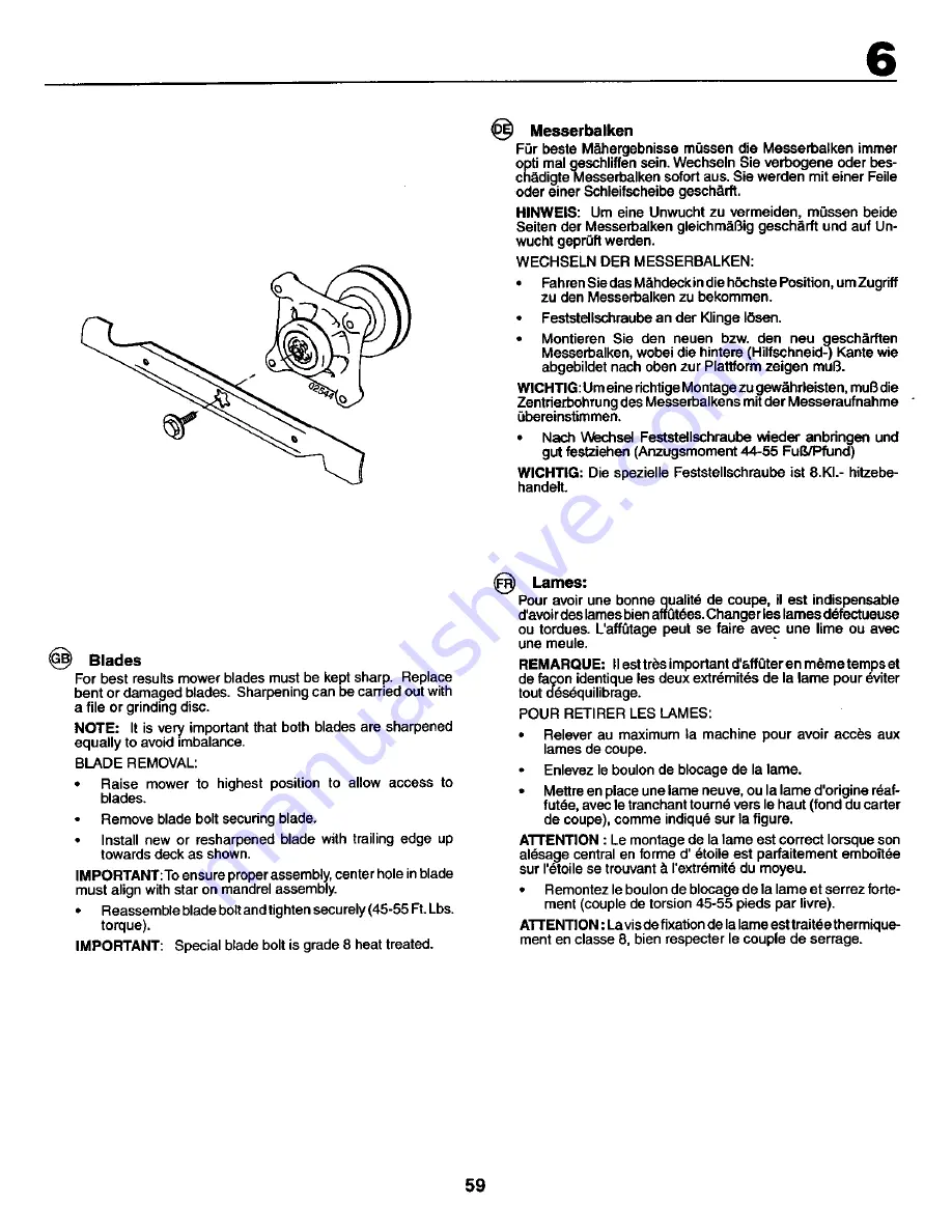 Craftsman 27748 Instruction Manual Download Page 59