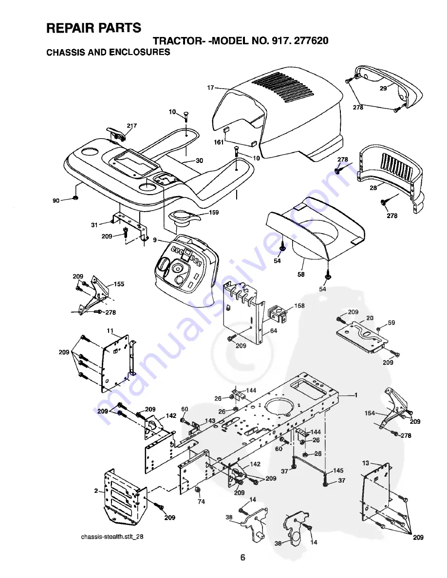 Craftsman 277620 Repair Parts Manual Download Page 6