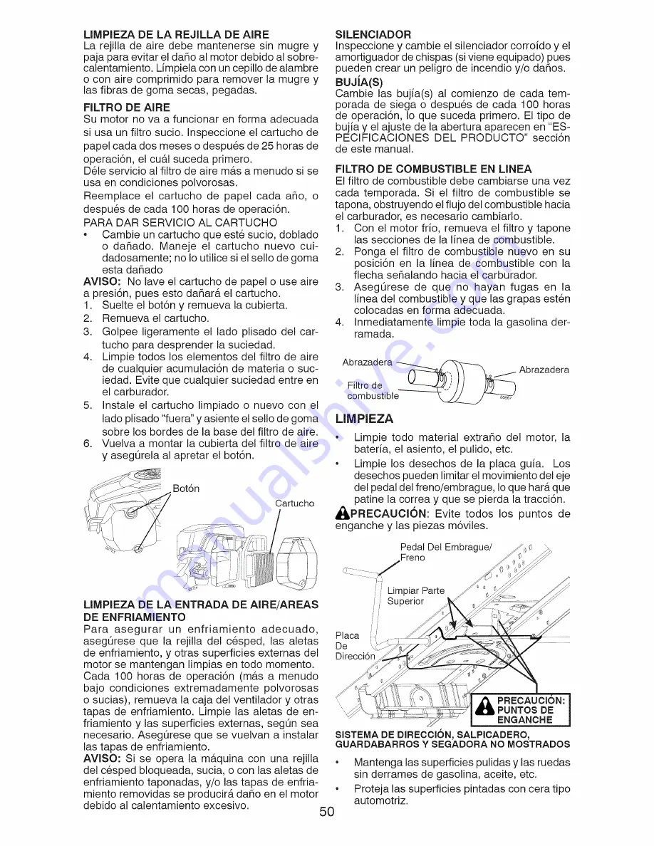 Craftsman 28853 Operator'S Manual Download Page 50