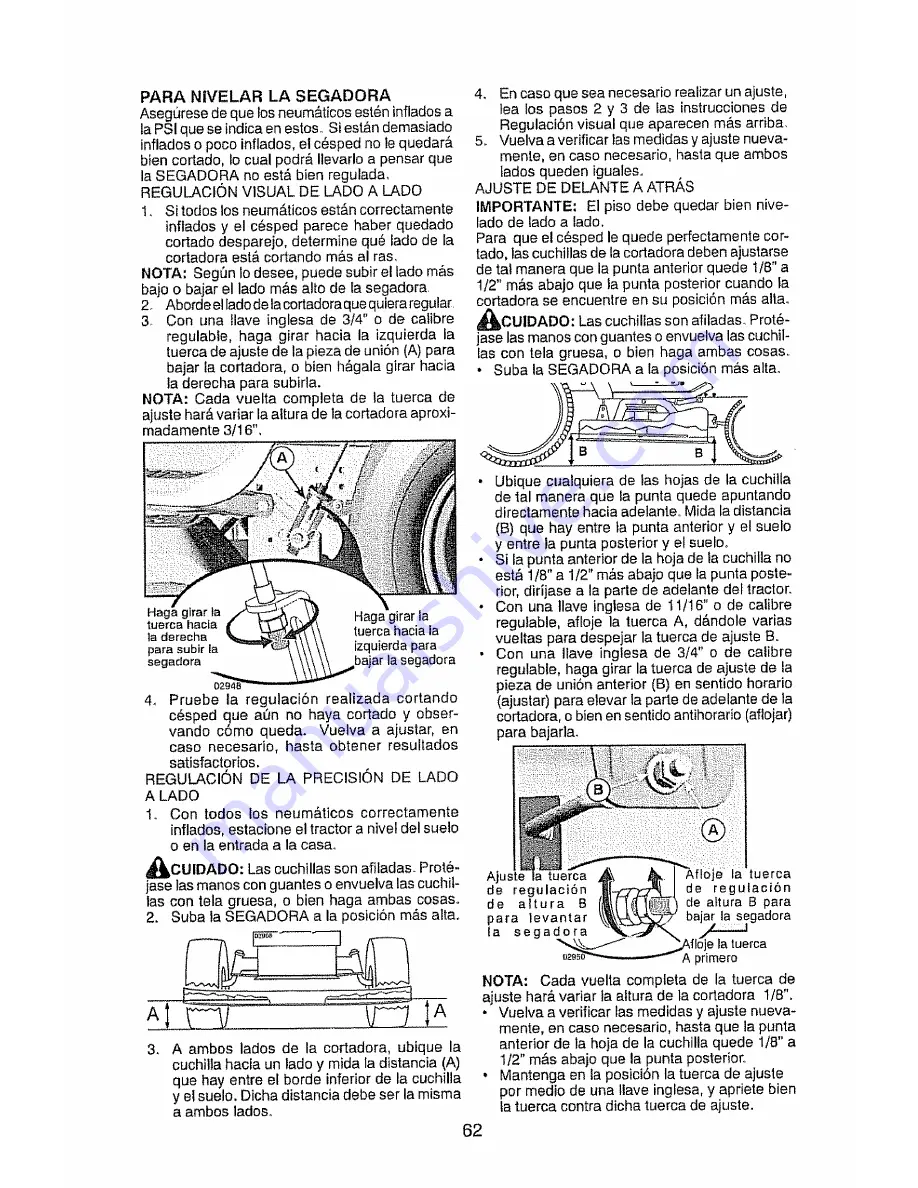 Craftsman 28948 Operator'S Manual Download Page 62