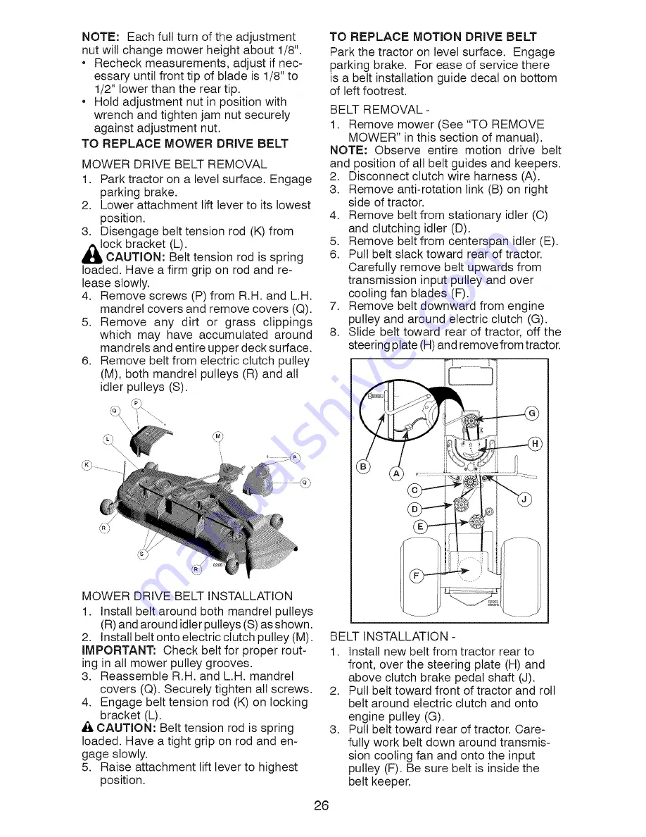 Craftsman 28990 - YT 4500 26 HP 54