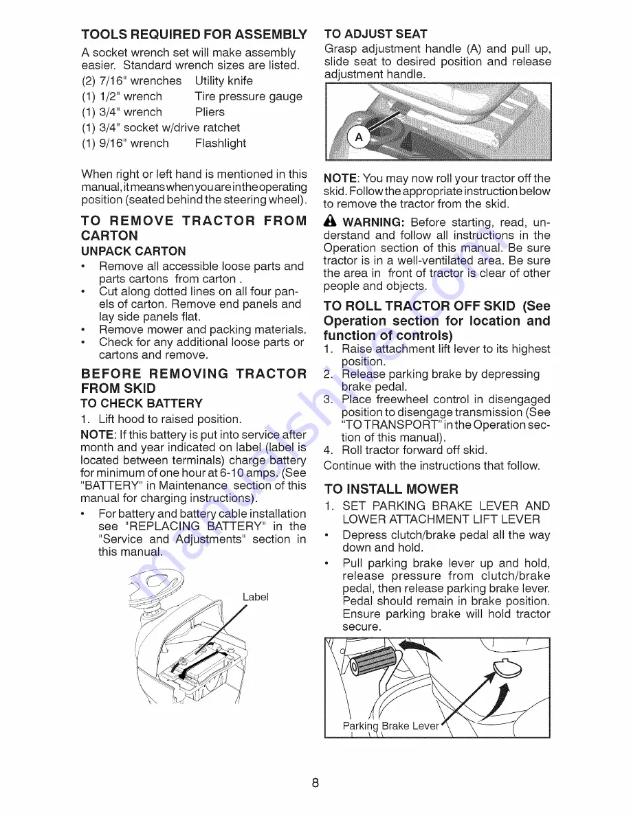 Craftsman 28991 Owner'S Manual Download Page 8