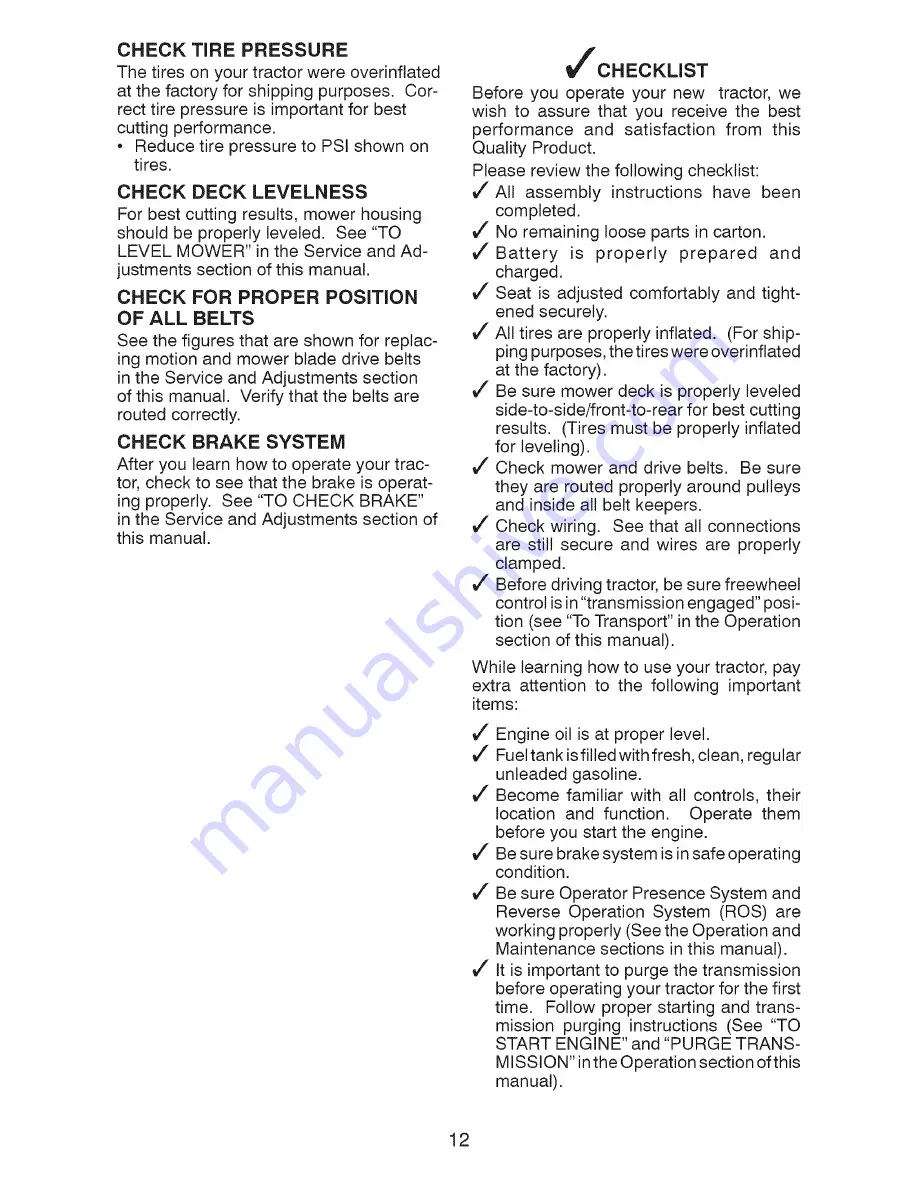 Craftsman 28991 Owner'S Manual Download Page 12