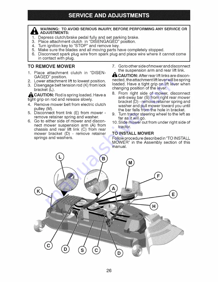 Craftsman 28991 Owner'S Manual Download Page 26