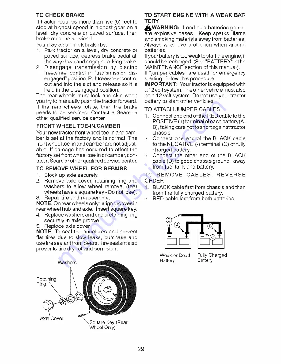 Craftsman 28991 Owner'S Manual Download Page 29