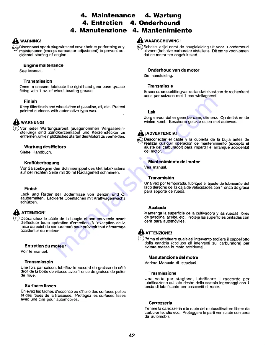 Craftsman 29358 Instruction Manual Download Page 42