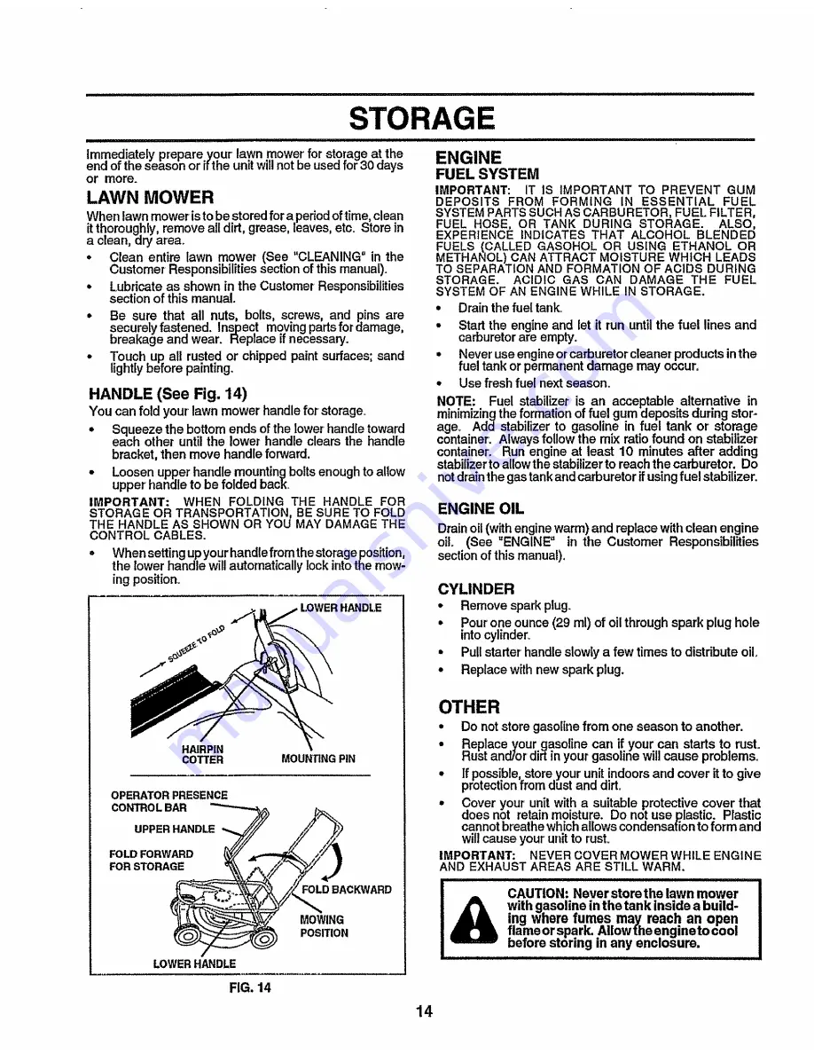 Craftsman 2One 917.380250 Скачать руководство пользователя страница 14