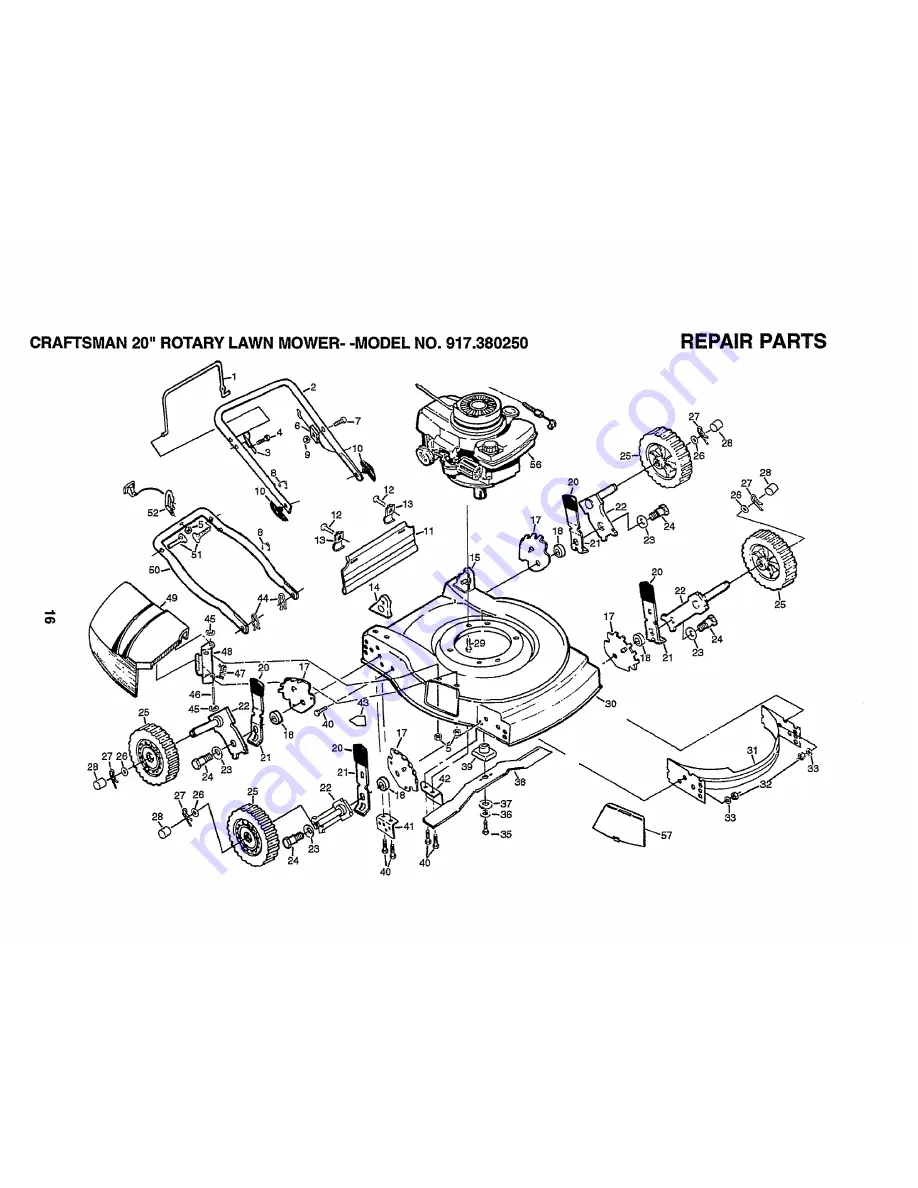 Craftsman 2One 917.380250 Owner'S Manual Download Page 16