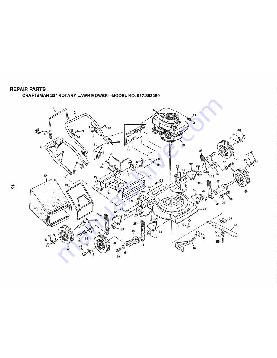 Craftsman 2One 917.383280 Owner'S Manual Download Page 16