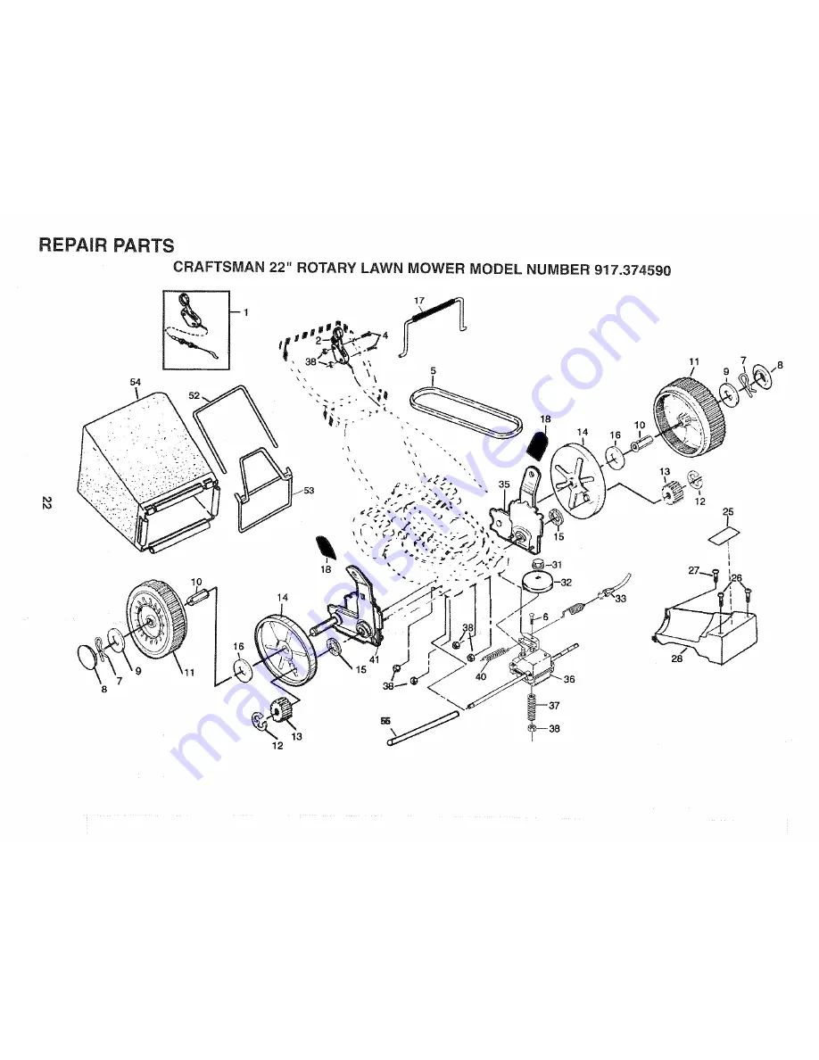 Craftsman 3-ONE CONVERTIBLE 917.37459 Owner'S Manual Download Page 22