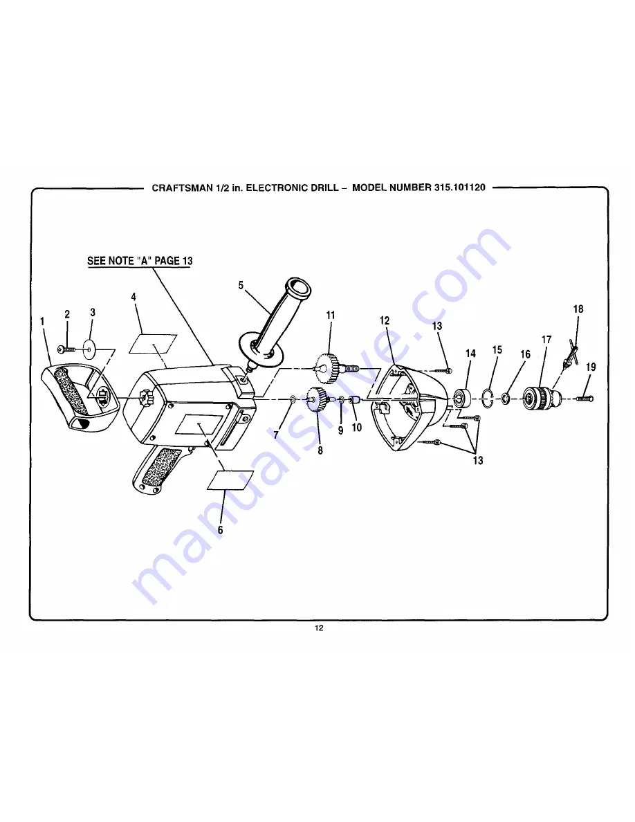 Craftsman 315.101120 Скачать руководство пользователя страница 12