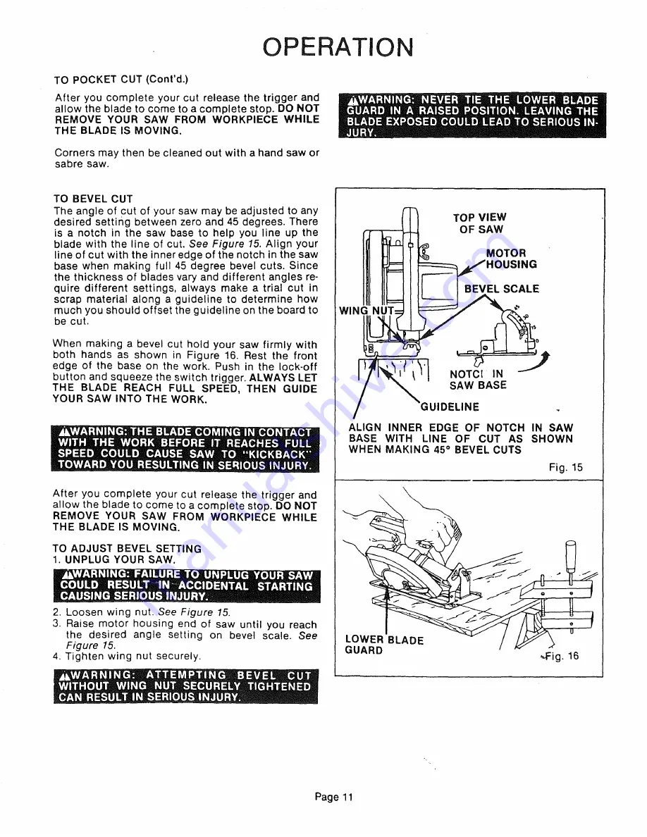 Craftsman 315.10924 Owner'S Manual Download Page 11