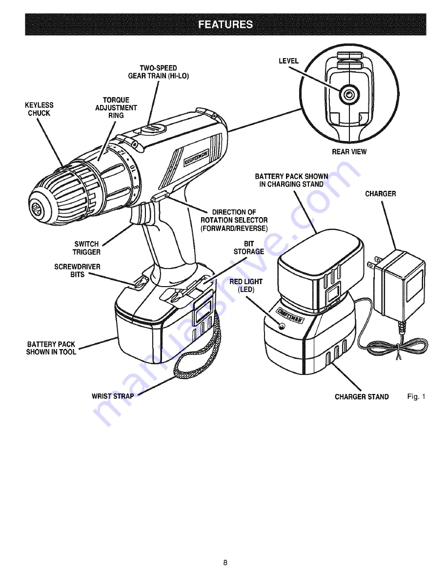 Craftsman 315.113320 Скачать руководство пользователя страница 8