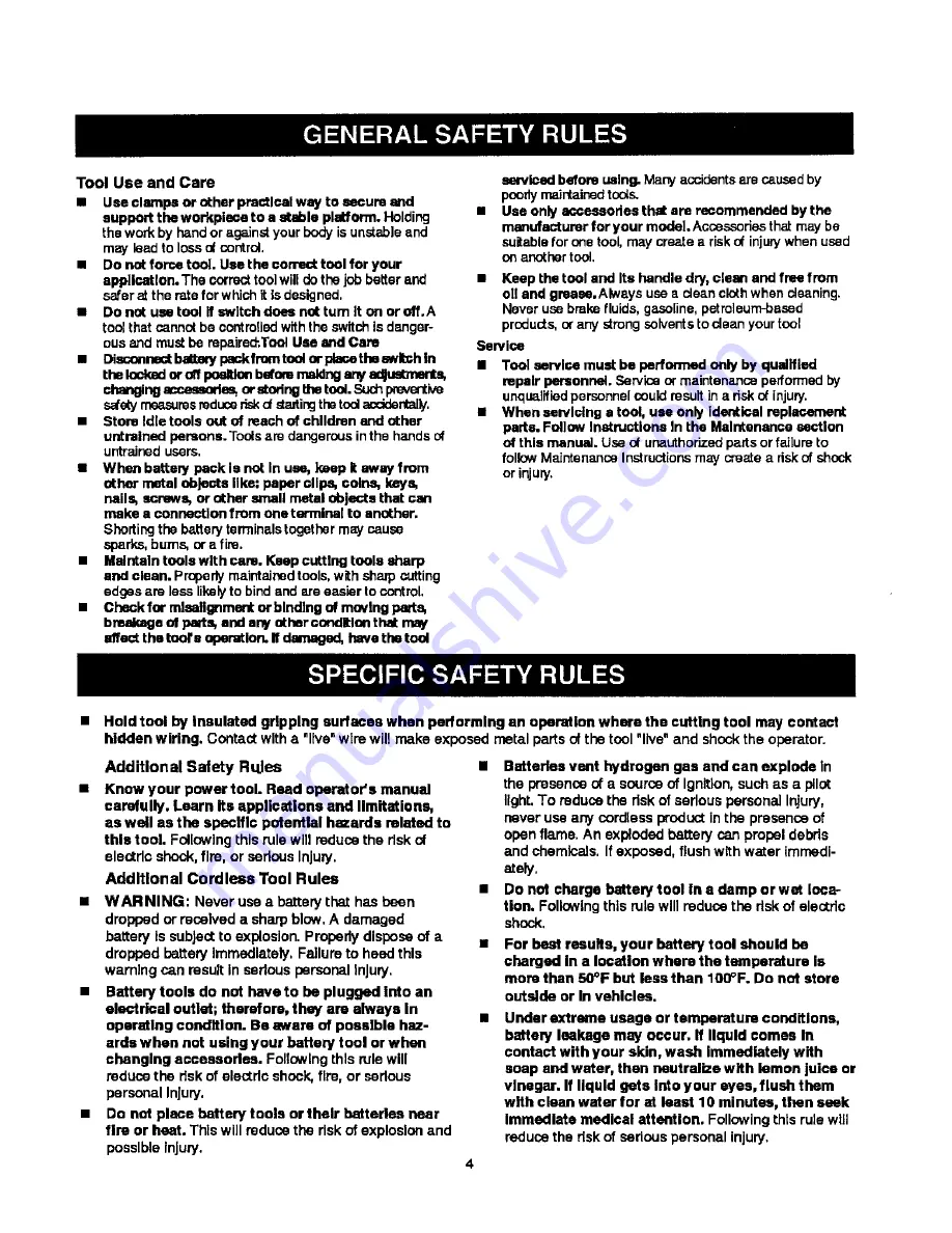 Craftsman 315.114050 Operator'S Manual Download Page 4