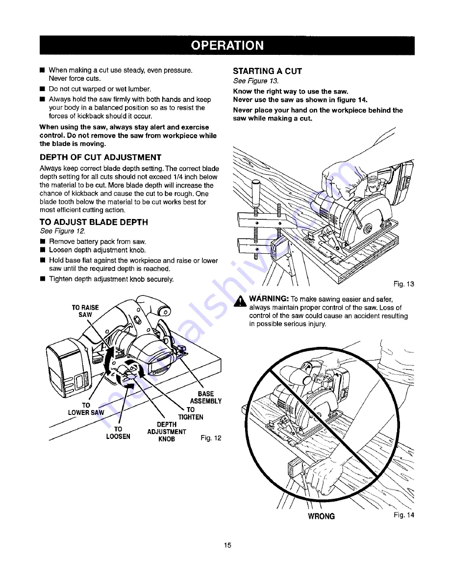 Craftsman 315.114232 Operator'S Manual Download Page 15