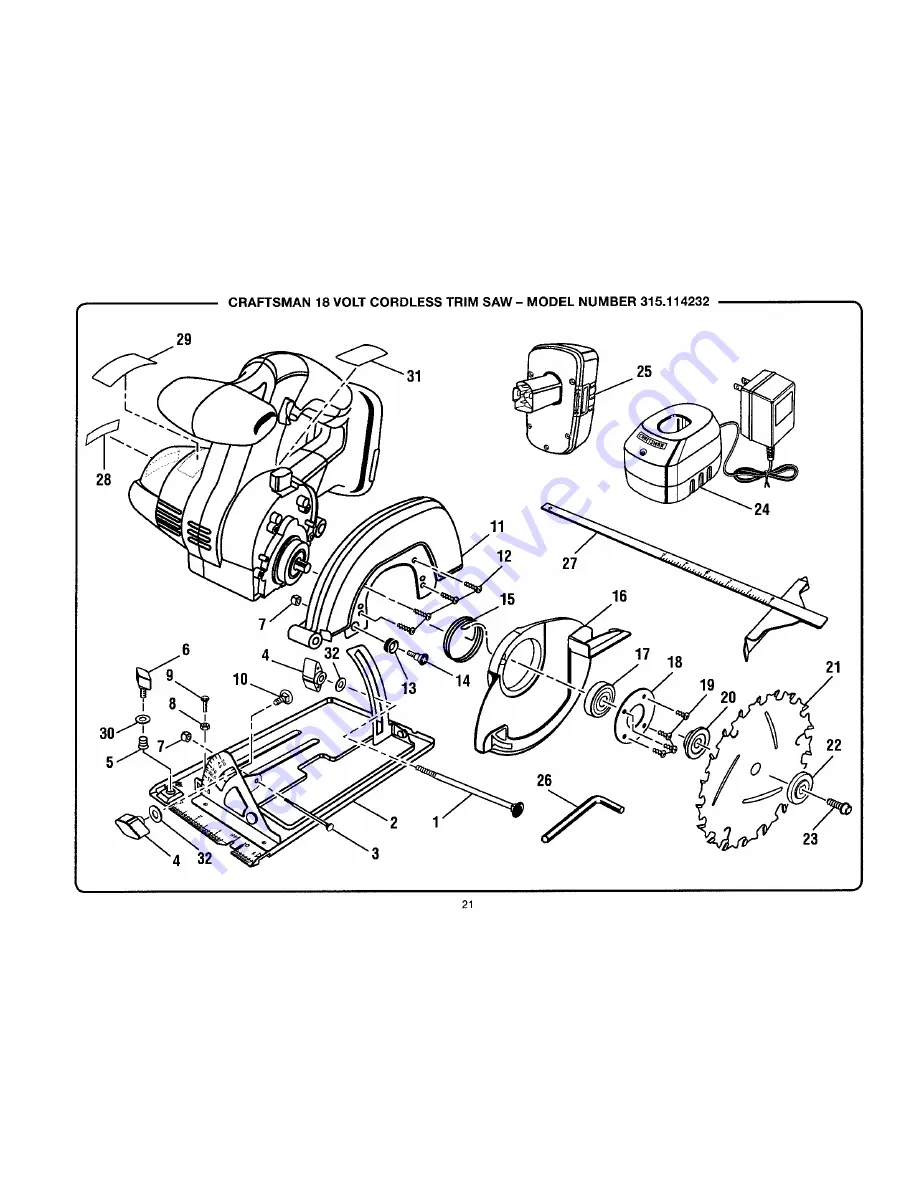 Craftsman 315.114232 Operator'S Manual Download Page 21