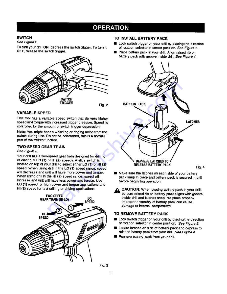 Craftsman 315.114520 Operator'S Manual Download Page 11