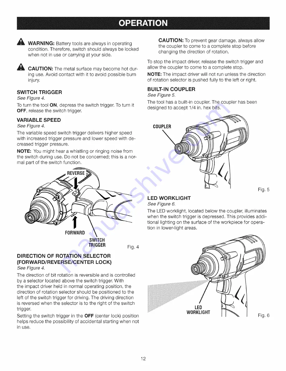 Craftsman 315.115460 Скачать руководство пользователя страница 12