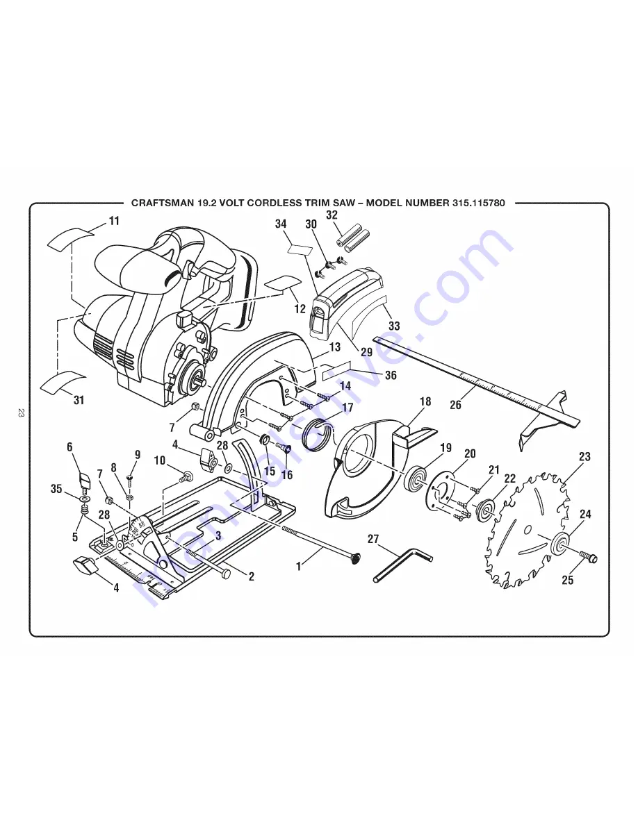 Craftsman 315.115780 Скачать руководство пользователя страница 23