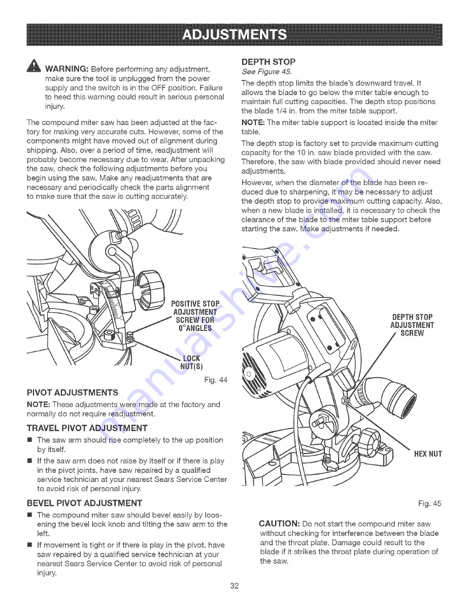 Craftsman 315.212330 Скачать руководство пользователя страница 32