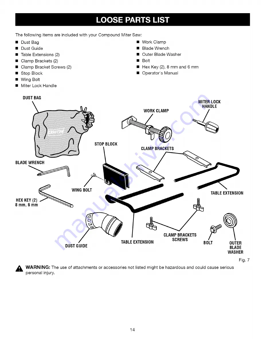 Craftsman 315.212340 Operator'S Manual Download Page 14