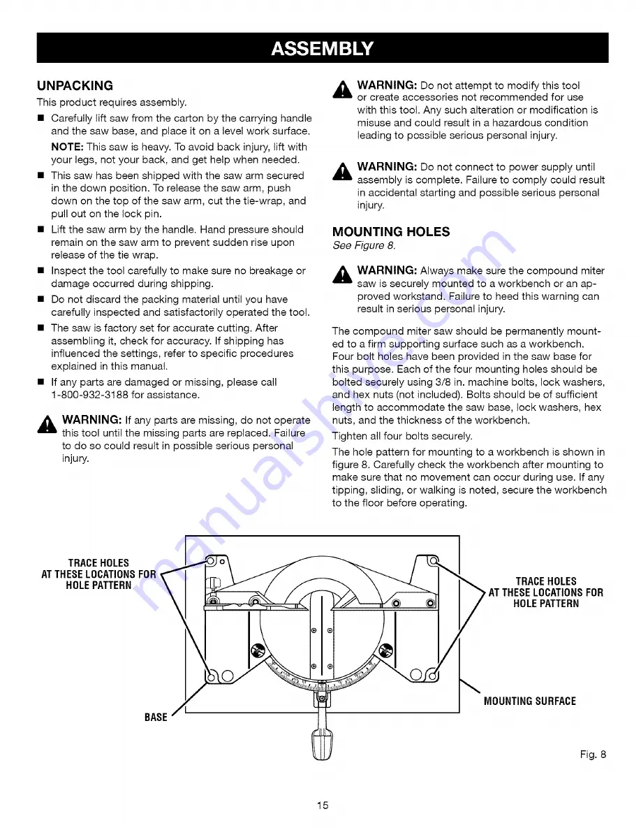 Craftsman 315.212340 Operator'S Manual Download Page 15