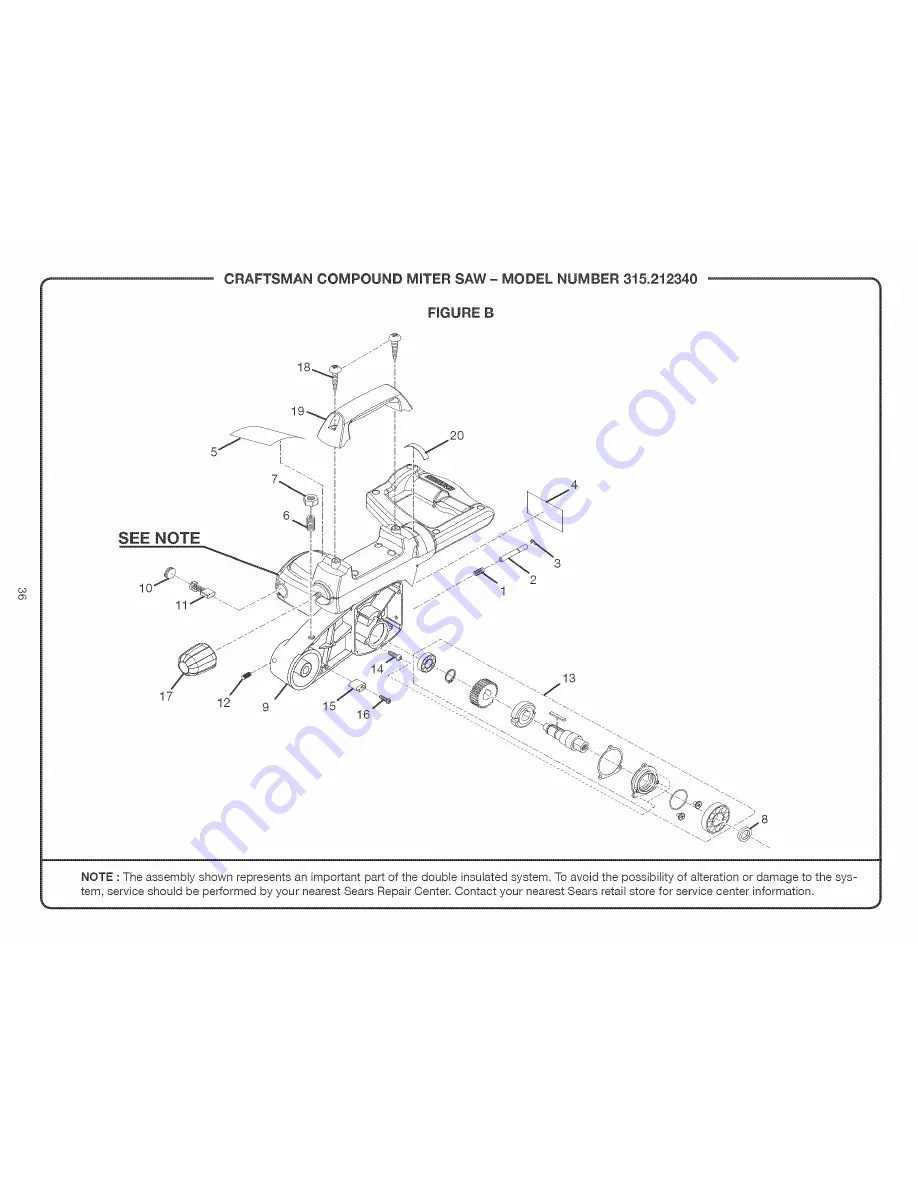 Craftsman 315.212340 Operator'S Manual Download Page 36