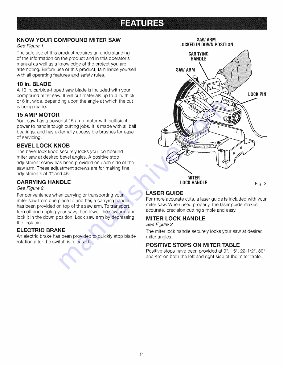 Craftsman 315.212380 Operator'S Manual Download Page 11