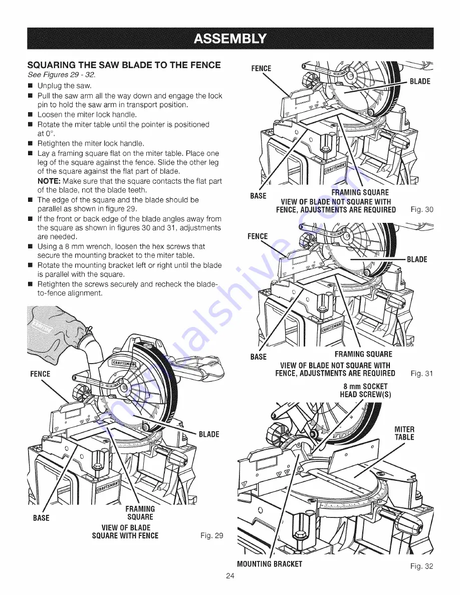 Craftsman 315.212380 Operator'S Manual Download Page 24