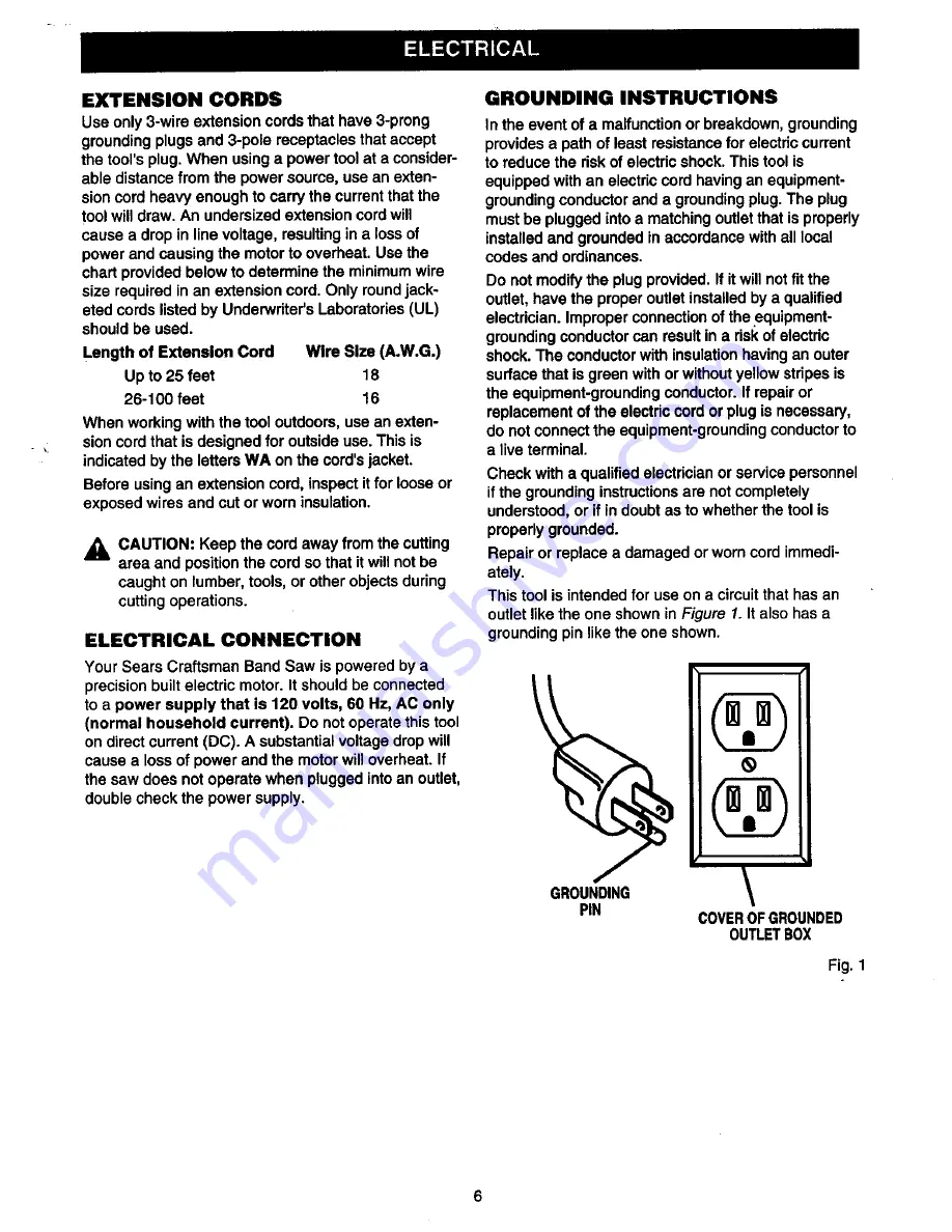 Craftsman 315.21449 Owner'S Manual Download Page 6