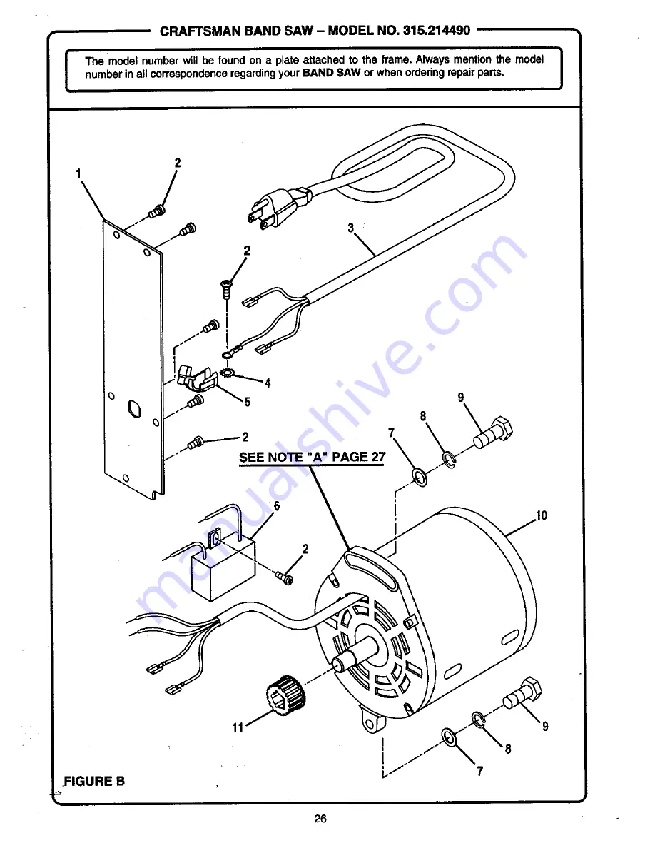 Craftsman 315.21449 Owner'S Manual Download Page 26