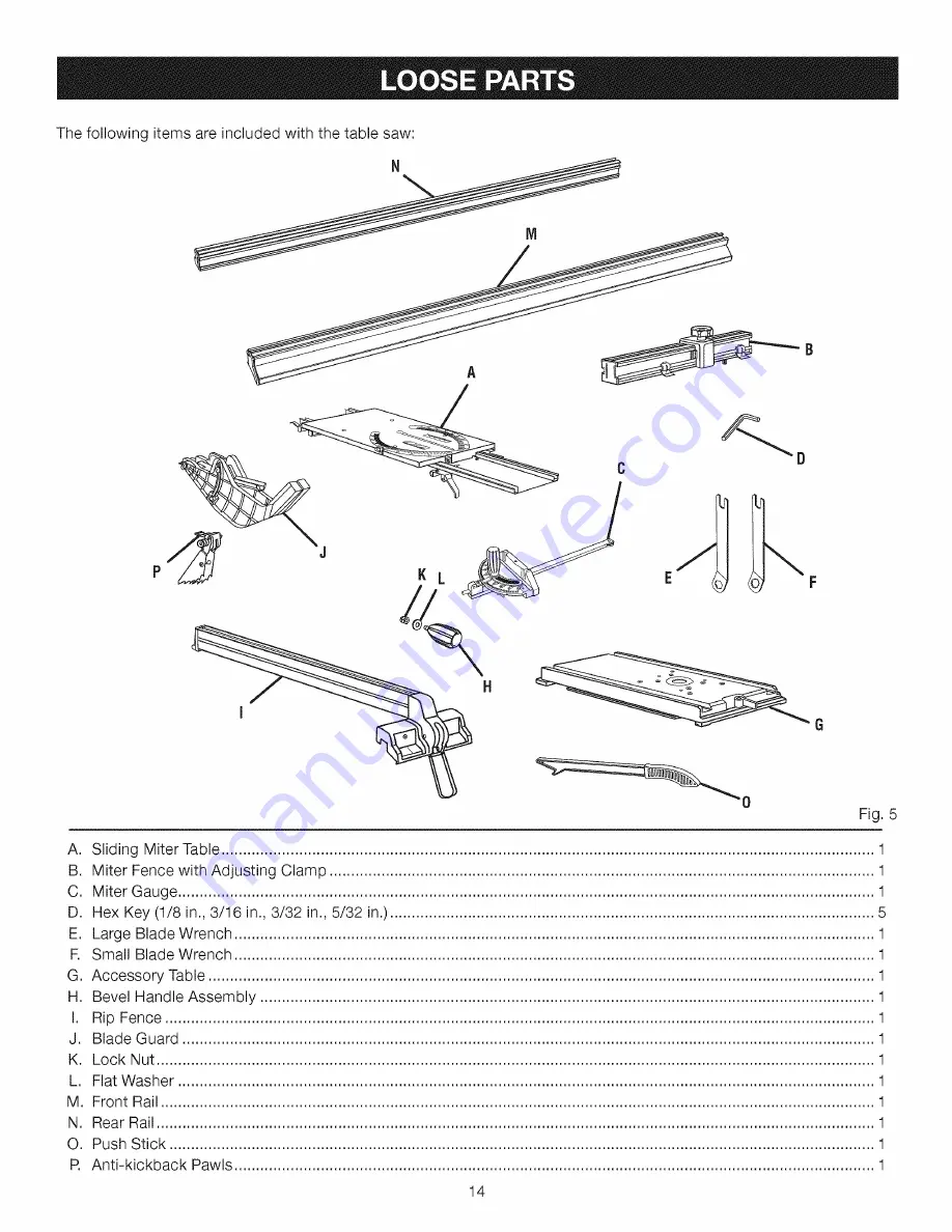 Craftsman 315.218291 Скачать руководство пользователя страница 14