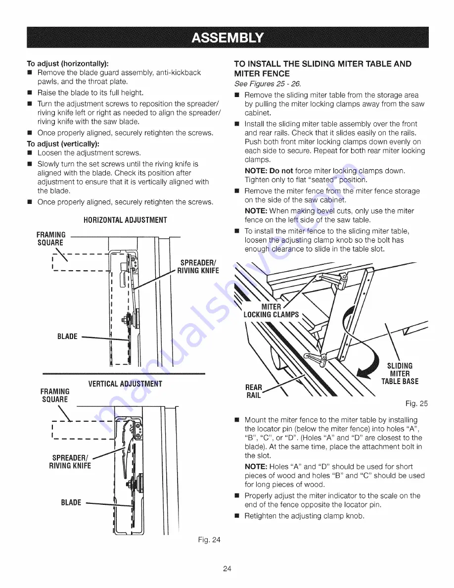 Craftsman 315.218291 Скачать руководство пользователя страница 24