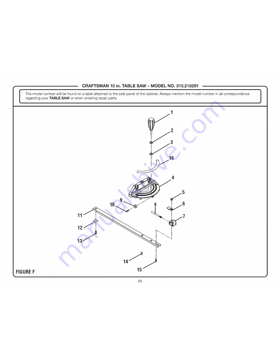 Craftsman 315.218291 Скачать руководство пользователя страница 60