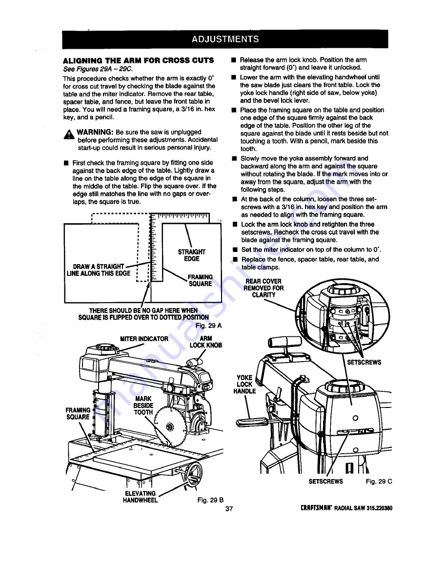 Craftsman 315.220380 Скачать руководство пользователя страница 37