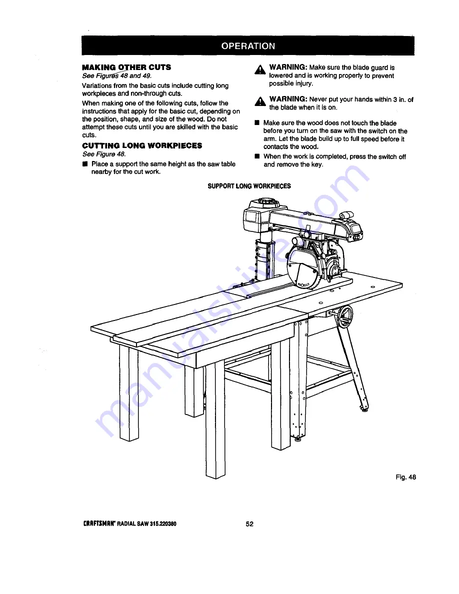 Craftsman 315.220380 Скачать руководство пользователя страница 52