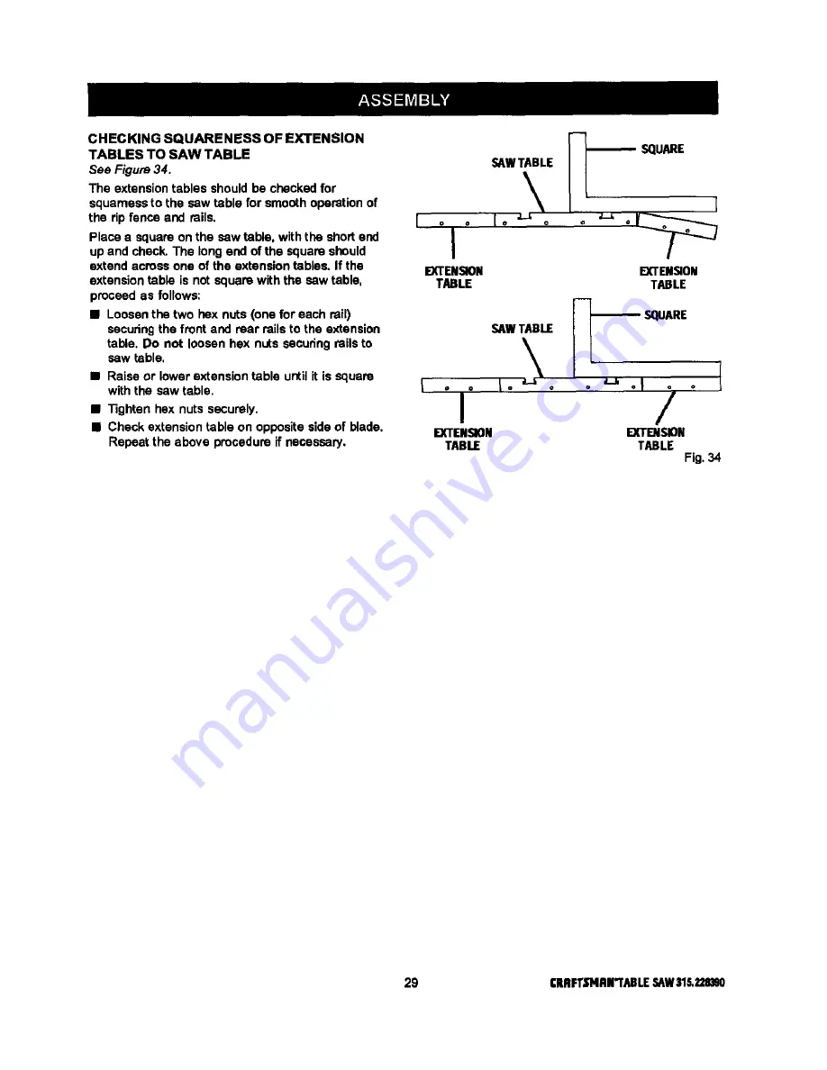 Craftsman 315.248200 Owner'S Manual Download Page 29